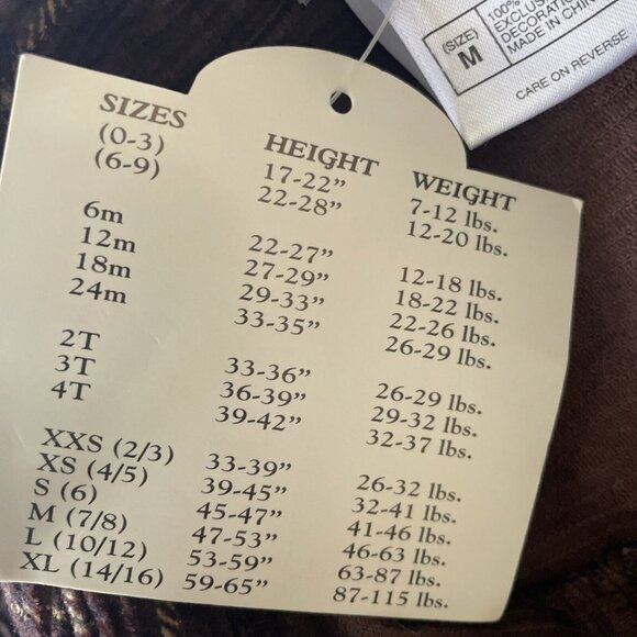 Disney Kids Brown Corduroy Plaid Shirt With Tigger Medium NWT Warm BTS Cotton - Picture 6 of 11